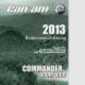 Bedienungsanleitung: Can Am Commander 800R 1000 CE, 2013