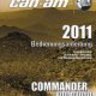 Bedienungsanleitung: Can Am Commander 800R  1000  2011