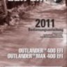 Bedienungsanleitung: Can-Am Outlander 400 EFI, 2011