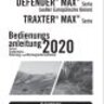 Bedienungsanleitung: Can-Am Defender MAX / Traxter MAX Series, 2020